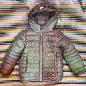 Nike heavyweight rainbow puffer coat
